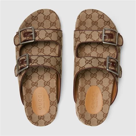 double buckle slides gucci